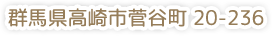 群馬県高崎市菅谷町 20-236 20-236